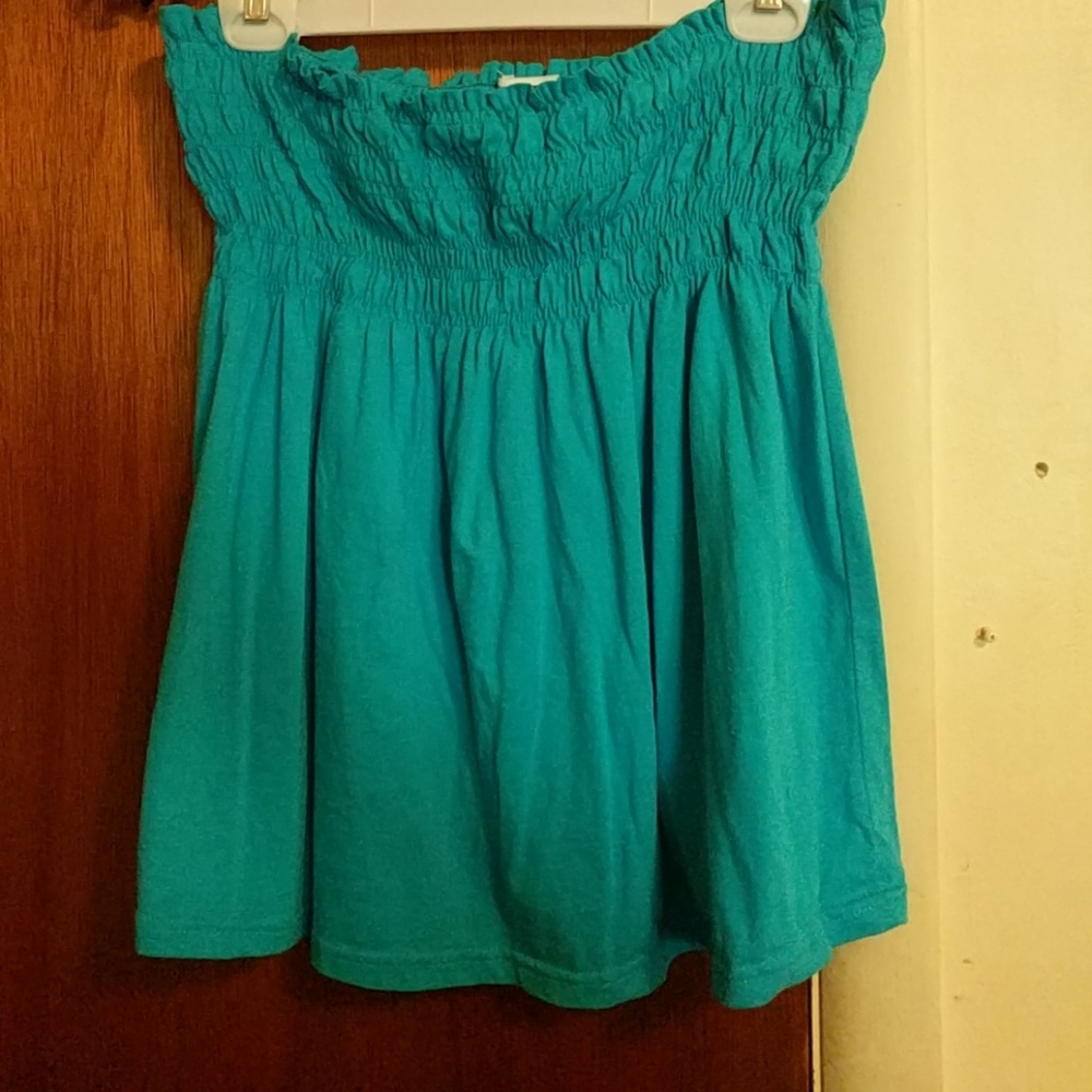Blue tube top